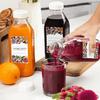 2 Stück durchsichtige Glasmilchflasche 32 oz Glaswasserkanne tragbare Glas-Saftflasche Büro