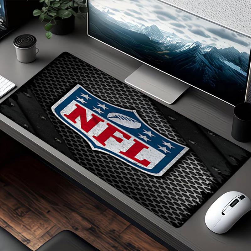 NFL Print Mouse Pad, for Keyboard Pad Laptop PC Mat for Office Home Use, Desk Decor, Perfect Birthday Gift for Gamers