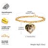 Personalized Picture Photo Bracelets for Women, Custom Locket Charm Chain Bracelet, Inspirational Memorial Christmas Gift