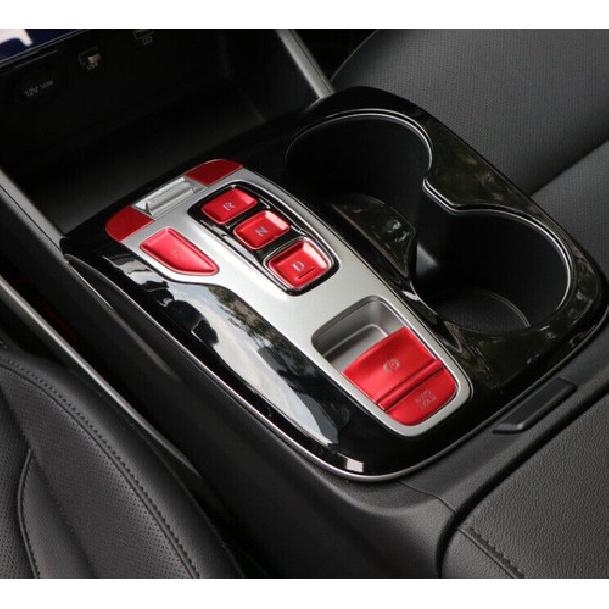 For Hyundai Tucson Control Multimedia Button 22-2023 Sticker Trim Red Aluminum