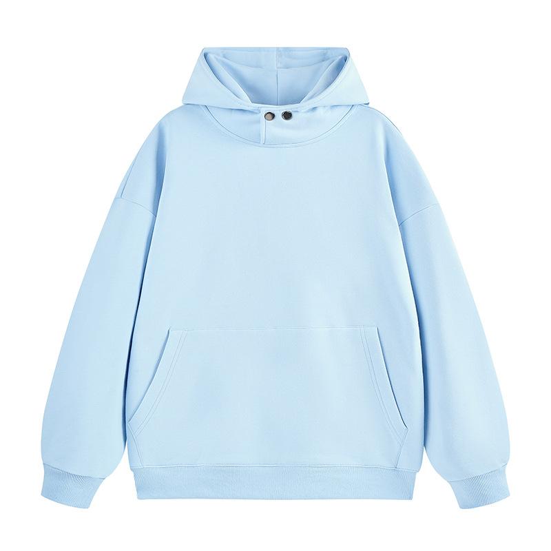 New Autumn and Winter Solid Color Sweatshirt Casual Versatile Hooded Sweatshirt Japanese Loose Simple Shoulder Drop-off Head