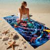 Custom Name Name Stylish Digital Printing Beach Towel Quick‑Drying Absorbent Blanket for Beach Pool Gym Travel