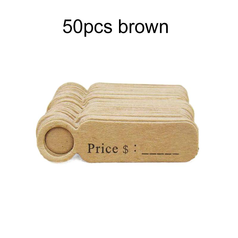 

50 шт. Бирки Ценники Крафт-бумага Ручная работа DIY Карточка Розничной Цены для Ювелирных изделий Багажа Одежды Ретро Подвесная Бирка Этикетка Картон TMZ