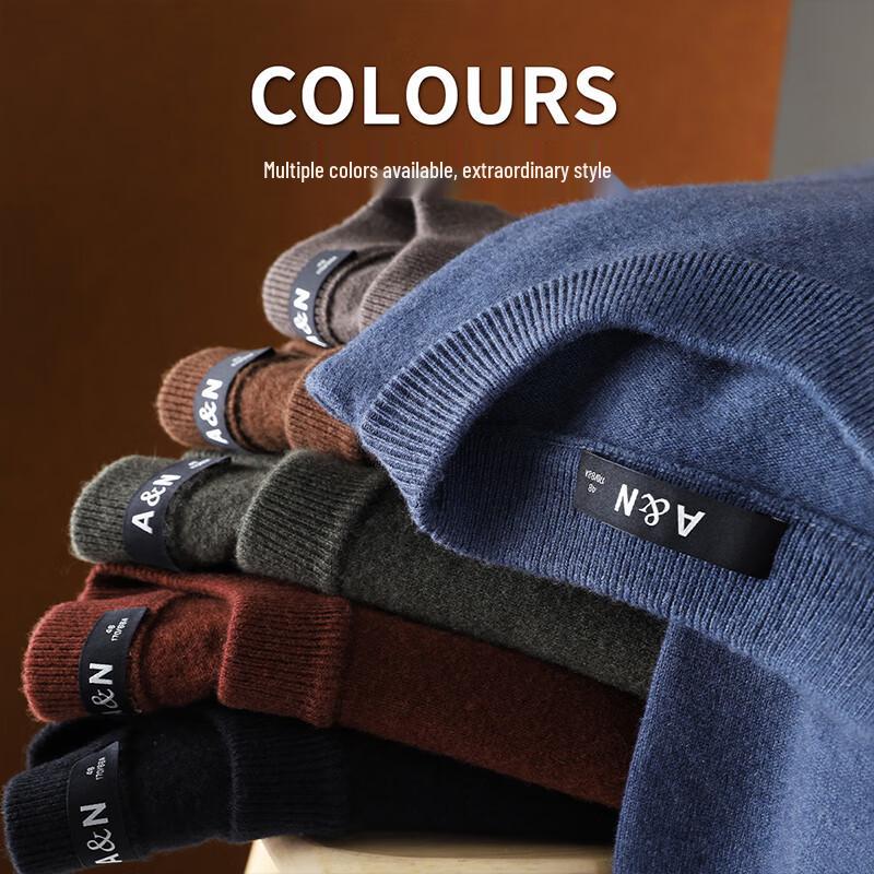 Antonio Men's Cashmere Blend Round Neck Sweater