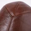Men Genuine Cowhide Leather Flat Cap Vintage Ivy Driving Cap Gatsby Newsboy Beret Hat Autumn Winter Warm Cabbie Duckbill Cap