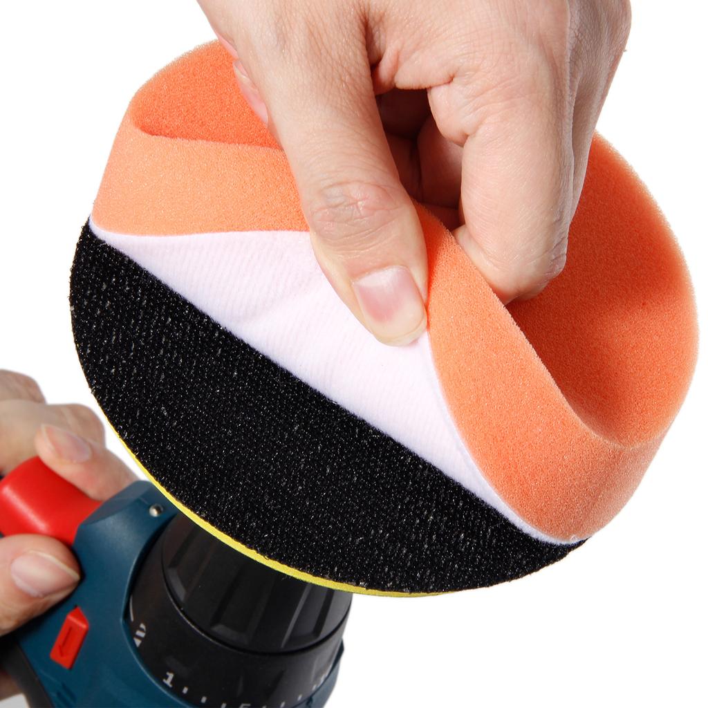 3/4/5Inch Car Polishing Pad Kit Set Self-Adhesive Buffing Waxing Sponge Wool Wheel Polishing Pad For Car Polisher Drill Adapter