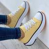 2023 Sneakers con plateau da donna Scarpe Casual da donna Scarpe di tela femminili Scarpe da donna Sneakers robuste Scarpe stringate Plus Size