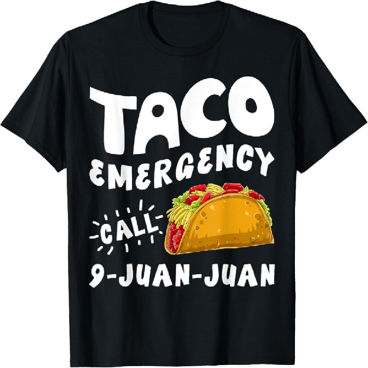 Taco Emergency Call 9 Juan Juan Funny Cinco de Mayo Men T-Shirt XXXXXL разноцветный