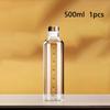 Sealed Transparent Glass Bottle Portable Juice Bottle With Time Scale Water Container Sealed Brewing Wine Bottle 500/750/1000ml