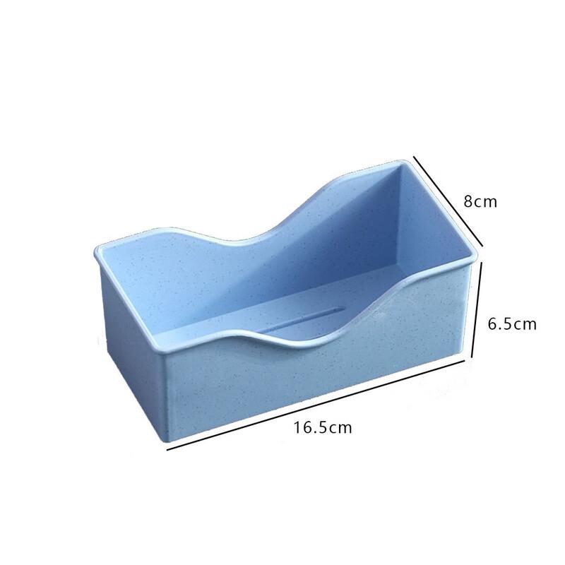 ZISIZ Wheat Straw Small Square Snack Plates, Set of 4