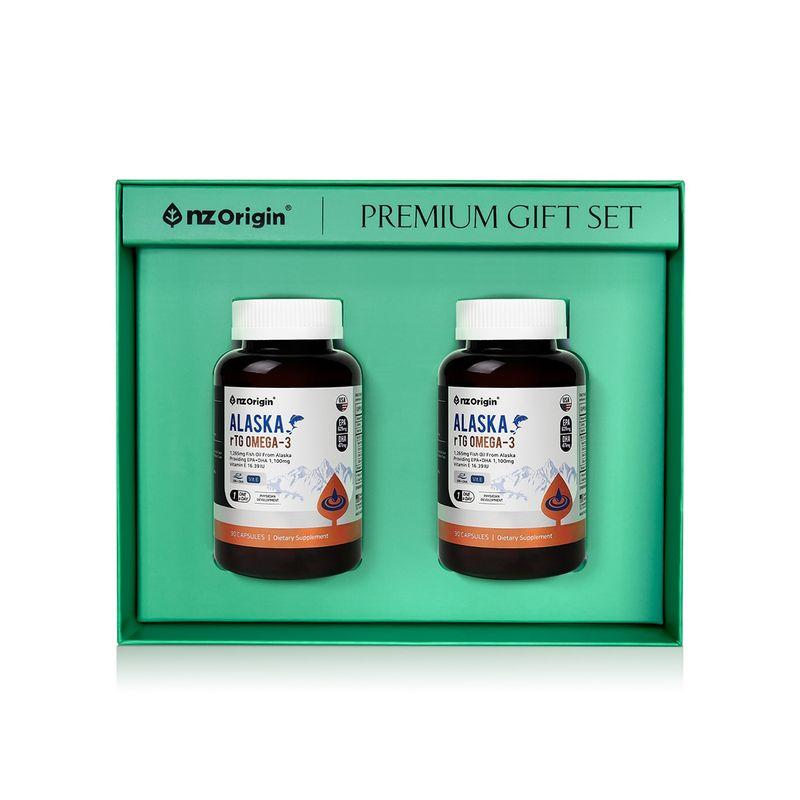 NZ Origin Alaska rTG Omega 3 Gift Set x 3
