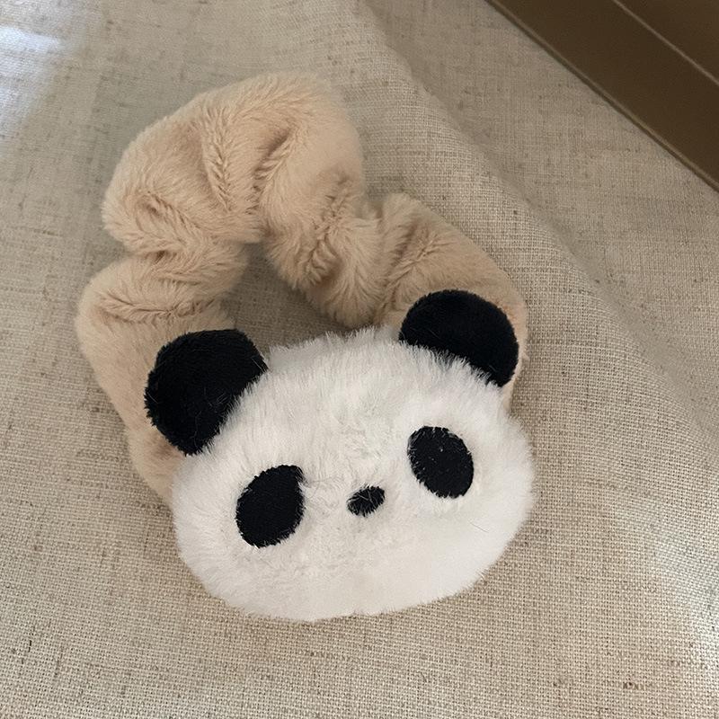 Cute Large Plush Panda Hair Clip for Women - Claw Clip Style for Autumn & Winter