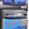 MINI GT 164 scale, USA, MiJo Toys exclusive Bugatti Centodieci (Blue Bugatti) Chase Car MGT00586-MJ-CHASE