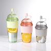 1Pc Transparent Pearl Milk Tea Cup With High Appearance And Cute 14mm Straight Drink Cup