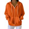 Women's Casual Fashion Long-Sleeved Zip-Up Christmas Print Knitted Hoodie