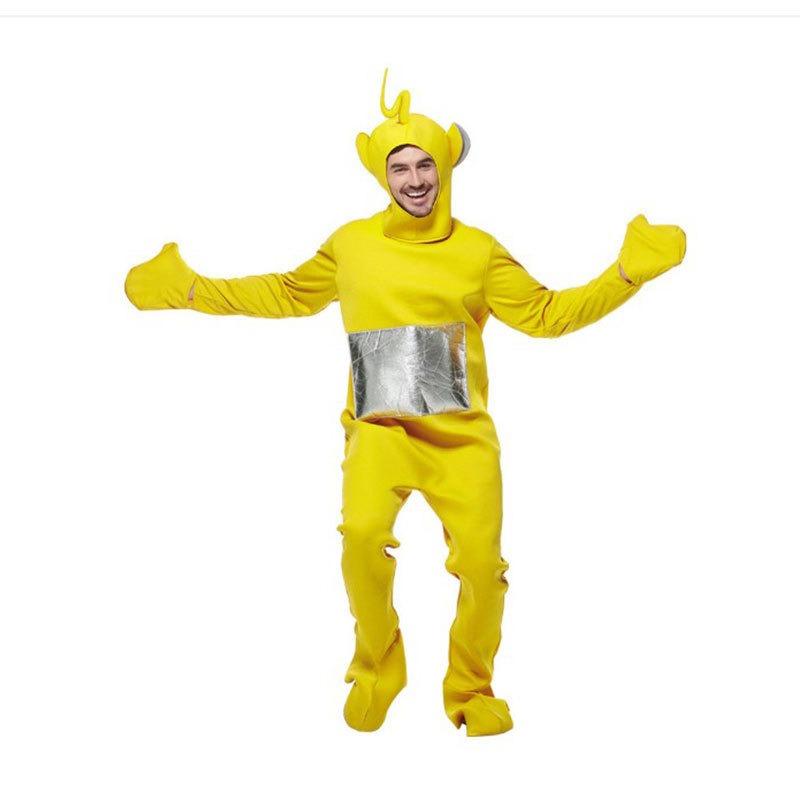 Cute Cartoon Teletubbies Cosplay Costume Jumpsuit Headgear Funny Tinky Winky Dipsy Laa-Laa Po Carnival Costume Clothes