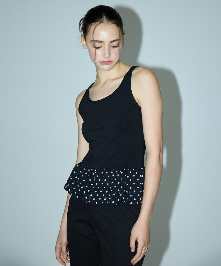 DEARSTALKER Lumi Dot Balloon Sleeveless - Black
