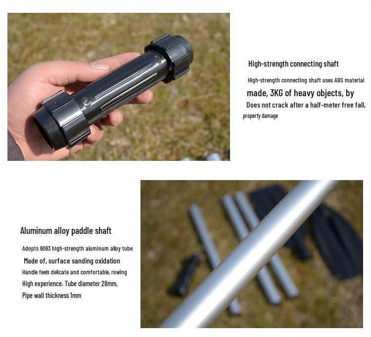 Verstärktes Aluminiumlegierungs-Bootsruder für Schlauchboote und Ruderboote