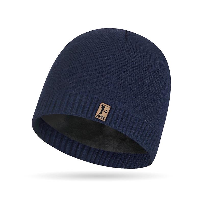 Korean Style Trendy Knit Beanie - Velvet Warm Winter Outdoor Casual Hat