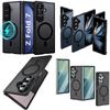 Slim Design Matte Frosted Hybrid Magnetic Full Body Protection Flip Phone Back Cover for Samsung Z Fold 7 6 8 Wide Anti Scratch