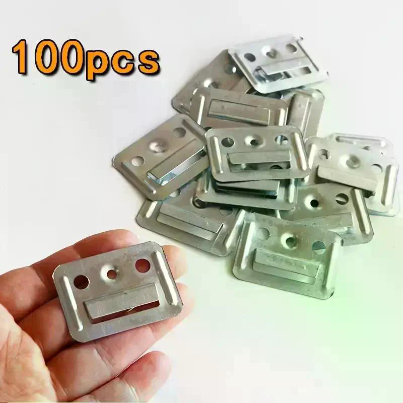 100Pcs WPC Wall Panel Clips Metal Clip For Wpc Wall And Ceiling Fluted Cladding Clip Only Indoor And Outdoor Various Sizes