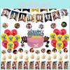 Conjunto Encantador de Suprimentos de Decoração para Festa de Aniversário com Tema de One Piece, com Cores Vibrantes e Designs Divertidos