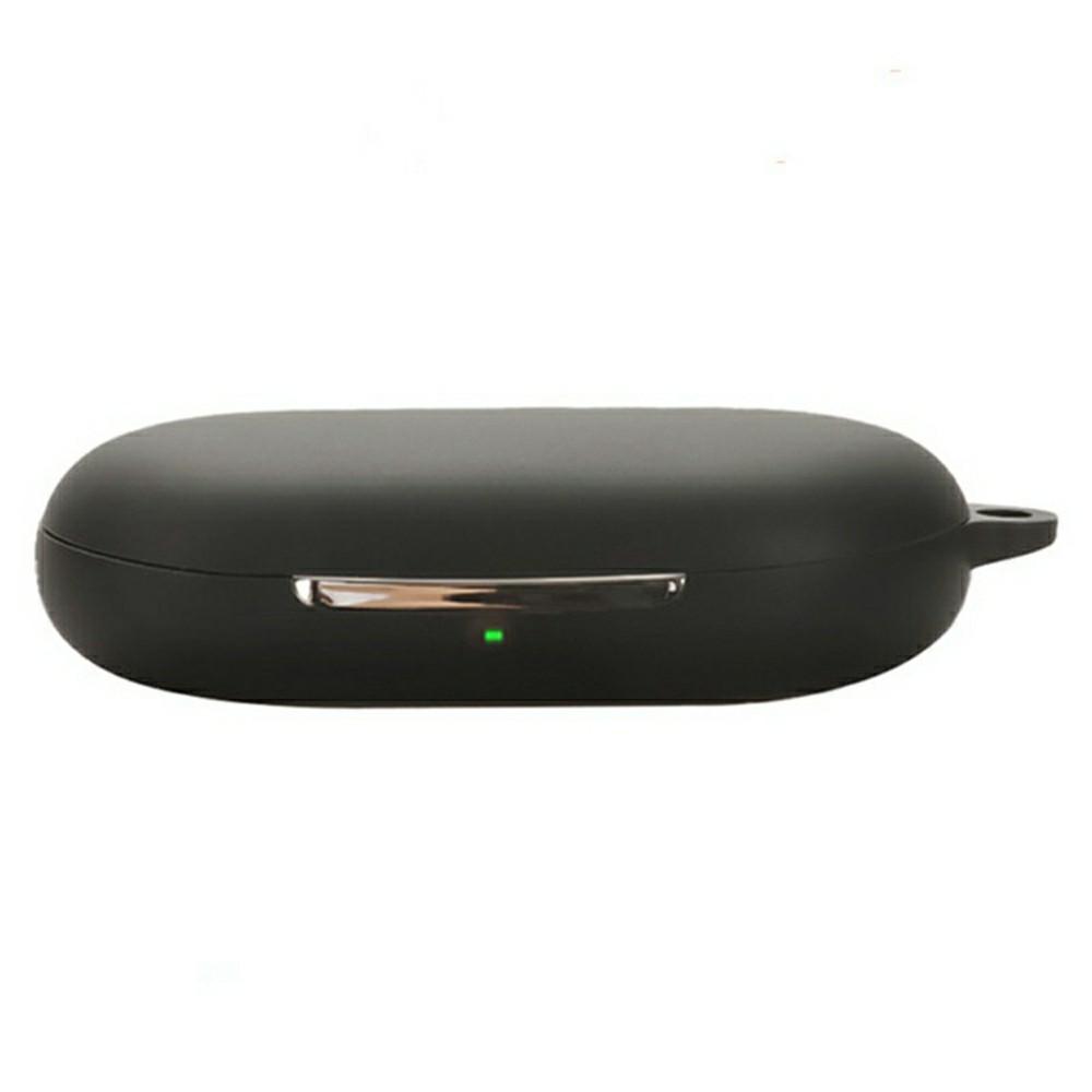 For QCY Crossky R70 Silicone Case Wireless Earphones Protective Cover with Anti-Lost Buckle