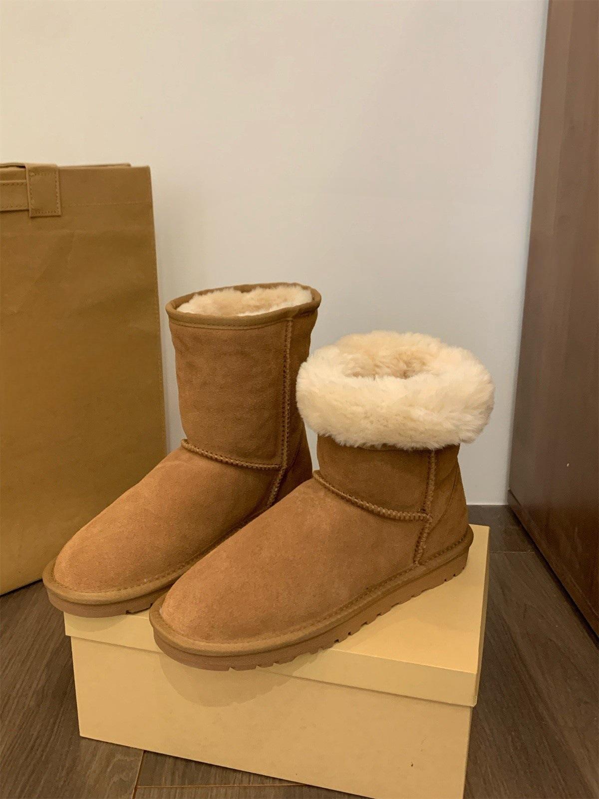 

Женские зимние ботинки на толстой подошве 2025 года, новые зимние ботинки с начесом, утолщенные, из хлопка, короткие ботинки, пушистые ботинки из хлопка 40