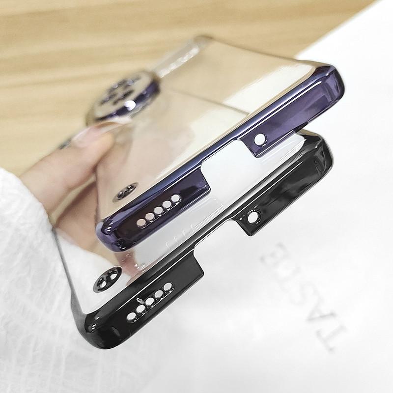 Plating No Borders Transparent Phone Case For Honor 200 Pro 200Pro Electroplated Clear Ultra Thin Clear Hard Back Bumper Cover