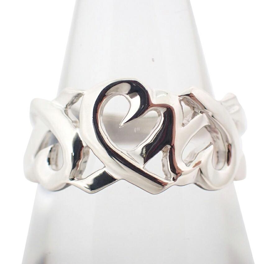 

[Pre-owned] TIFFANY 925 Triple Loving Heart Ring / Size 9 / j44-4