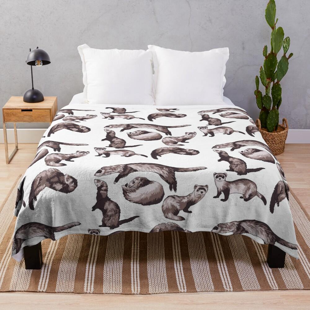 ferrets Throw Blanket