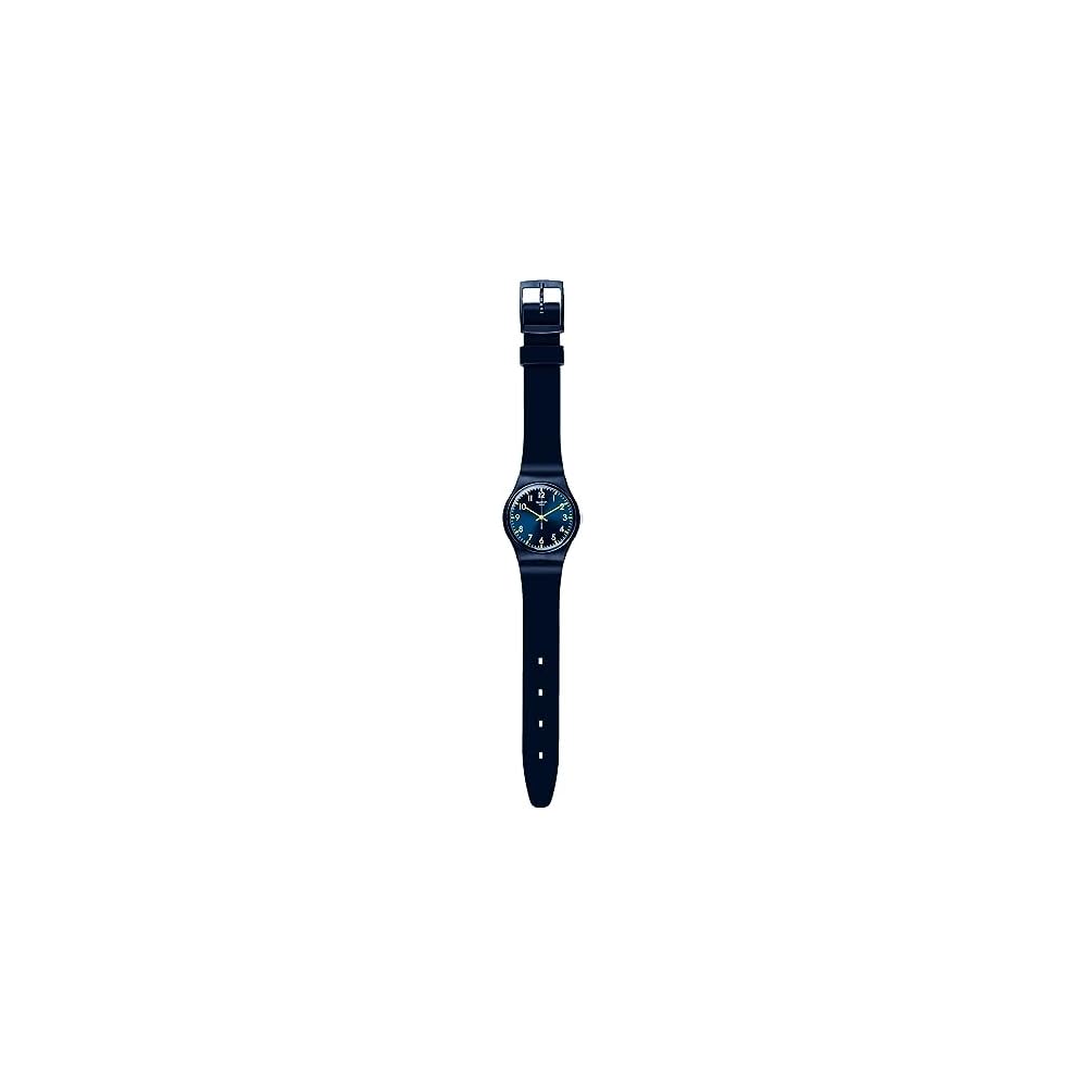 Swatch Sir Blue SO28N702 Кварцевые часы Синий циферблат Браслет из нержавеющей стали Мужские часы
