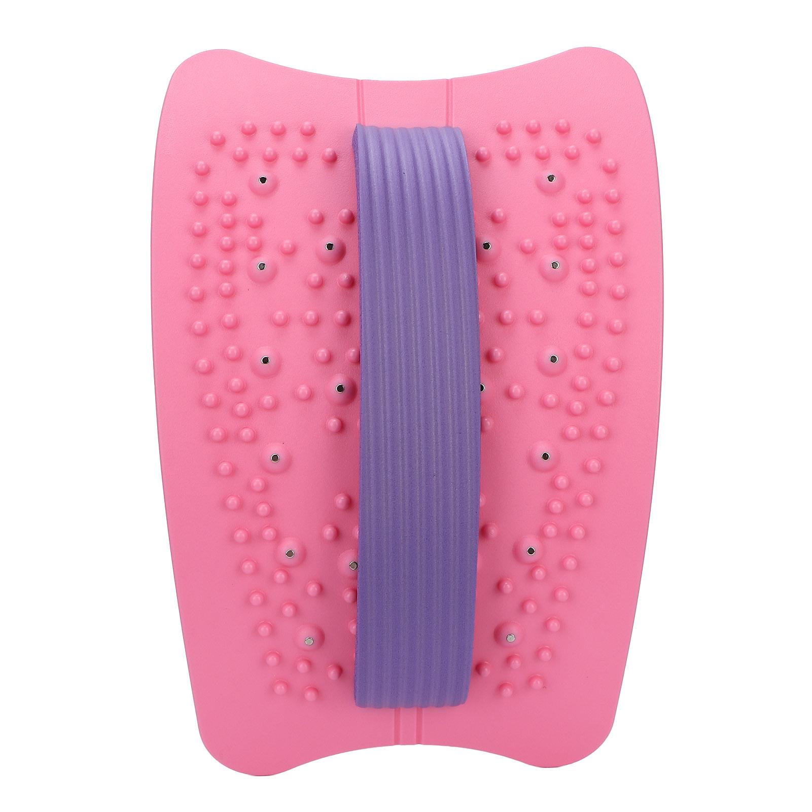 

Пластиковые носилки для нижней части спины, регулируемые носилки для поясничной поддержки, устройство для растяжки поясницы Pinkish‑Purple