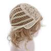 Women's Blonde Medium Synthetic Wig Cover, Straight Hair, Suitable for Everyday Dress Wig Accessories