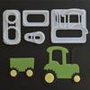 Tractor Cookie Fudge Kitchen Biscuit Stamp Tools 3D Pressing Frosting Fondant