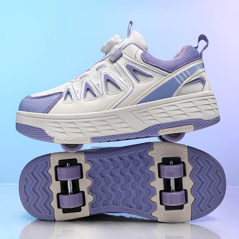 Children's Four-wheel Sports Boots Roller Skating Can Be Hidden As Flat Sneakers Walking Shoes Children's Sports Shoes Walking Shoes