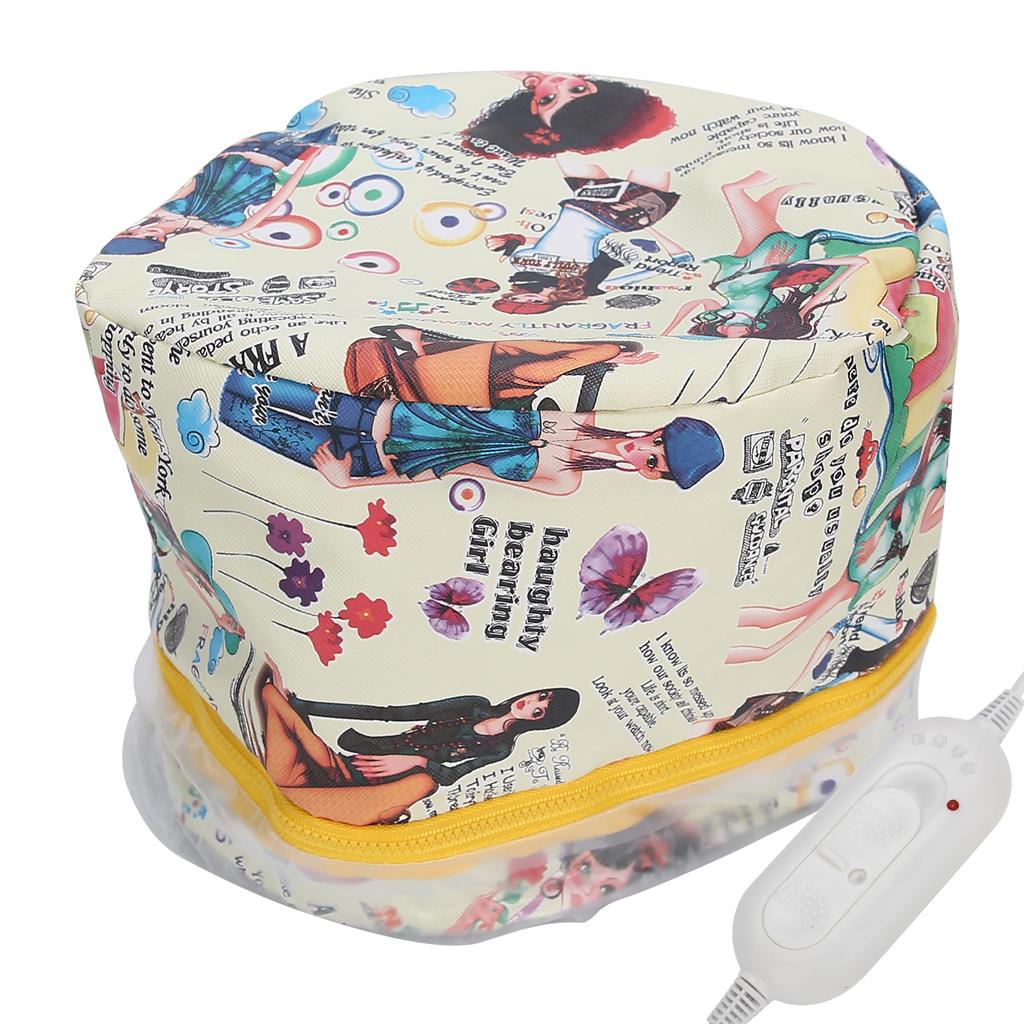 3 Gears Adjustable Hair Heating Steamer Cap Detachable Thermal Oil Treatment Hat Deep Nourishing Moisturizing Hair Care Styling Tool