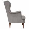 Armchair Light Grey Velvet