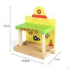 Wooden Train Track Accessories, Set for Kids Early Developmental Toy