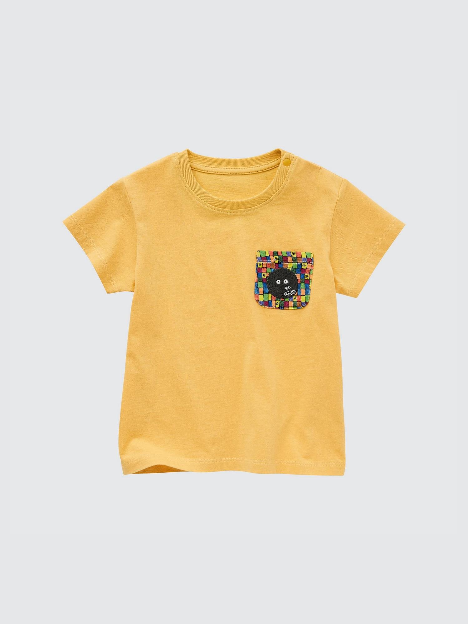 

Uniqlo Футболка BT Studio Ghibli UT GraphiC с коротким рукавом C 44 YELLOW/BABY 80