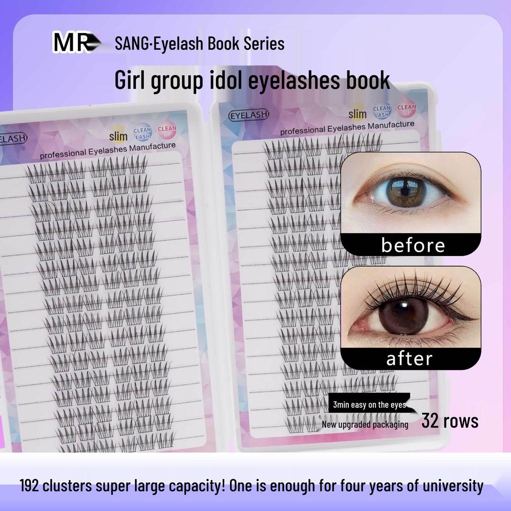 Eyelash Book: 640 Clusters with 30P40P Mix, Large Capacity & Multiple Styles - Super Soft & Dense Lashes for Europe and America