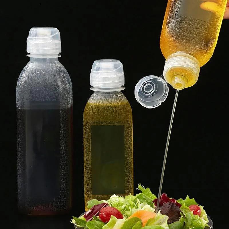 300ml/500ml Kitchen Squeeze Oil Bottle Dispenser Oil Spray Bottle Condiment Cooking Baking Ketchup Mustard Vinegar Olive Oil