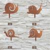 Schnecken-Ornamente Gartenstecker-Silhouetten Erdspieß Wetterbeständiges Eisen Retro Verwitterte Textur Figuren für Hof und Terrasse