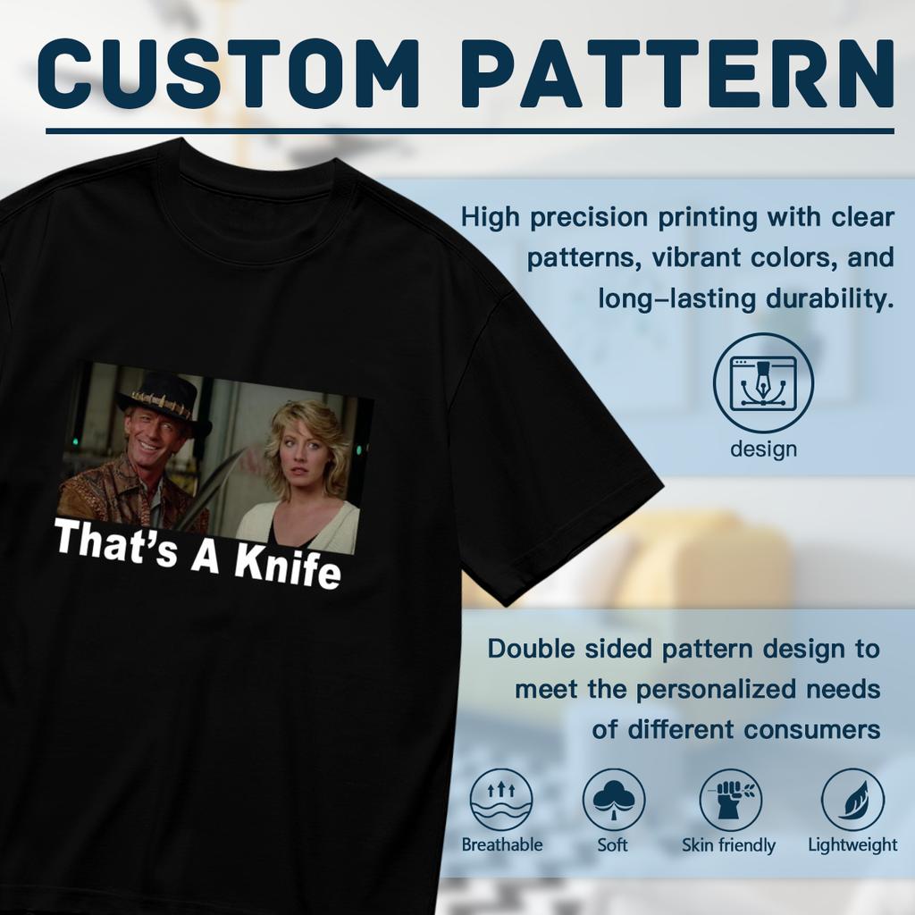 Crocodile Dundee That's A Knife Funny 80's Movie T Shirt
