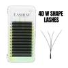 Lashine YY 3D 4D 5D 6D W Shape Lash Premade Fans Eyelash Extension Faux Mink Natural Soft Clover Lash Cilio Volume Eyelashe