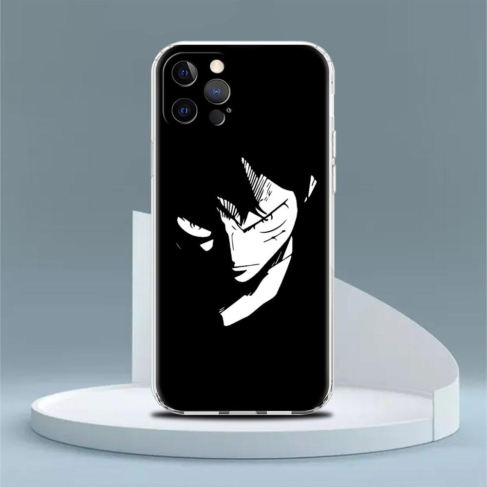 Clear Case For Apple iPhone 13 Pro 11 14 12  7 8 Plus SE 2022 XR X XS Max 6 6S Silicone Phone Cover Anime One- Piece