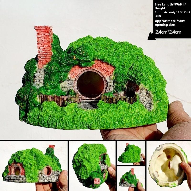 

Extra Large Reptile Hideout Cave for Geckos, Tarantulas, and Hermit Crabs Terrarium Decor