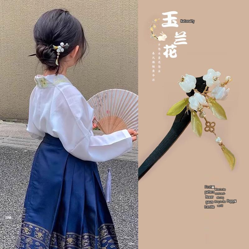 Neue Haarnadeln für Damen & Kinder 2025: Elegante Hanfu Hochsteckfrisur Accessoires im alten chinesischen Stil