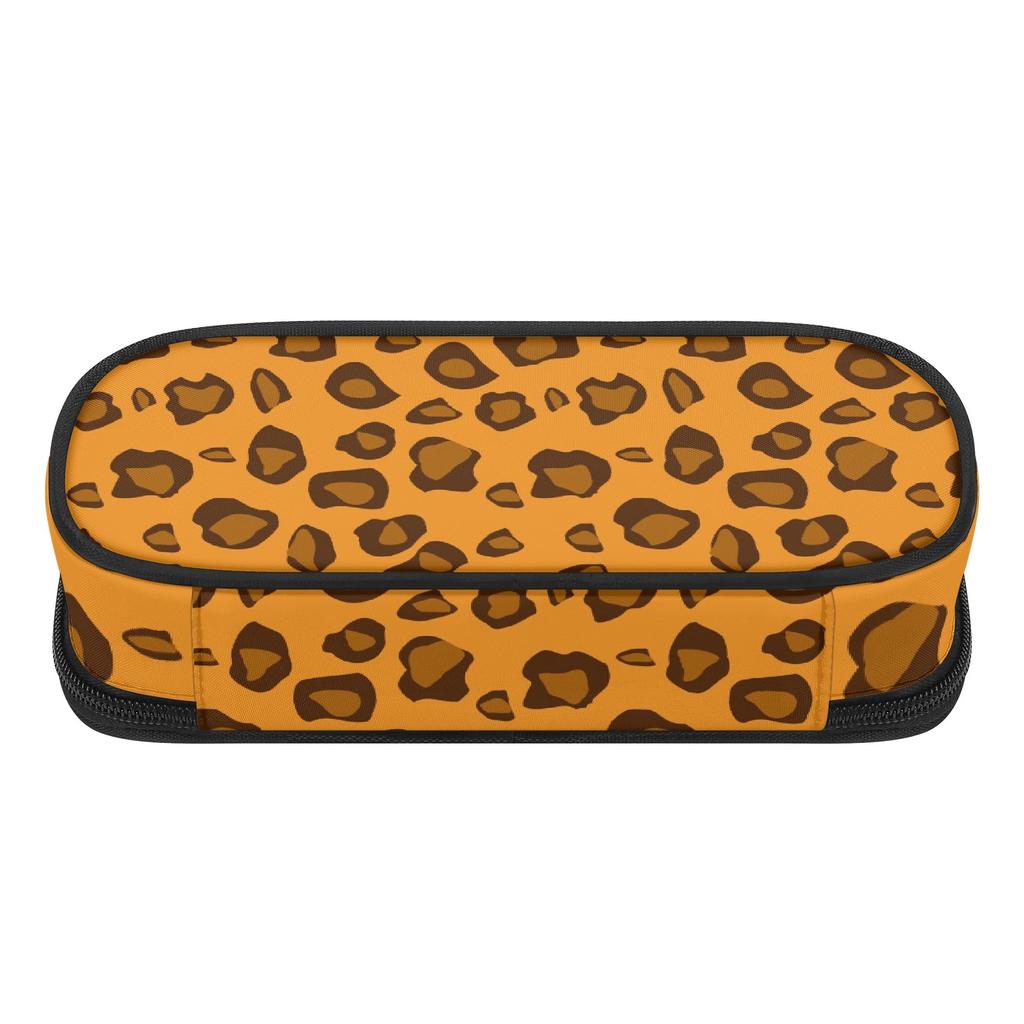 Pencil Bag Roomy Interior Zipper Closure 300D Polyester with Main Compartment Mesh Pocket and Pen Slots for Middle School Students
