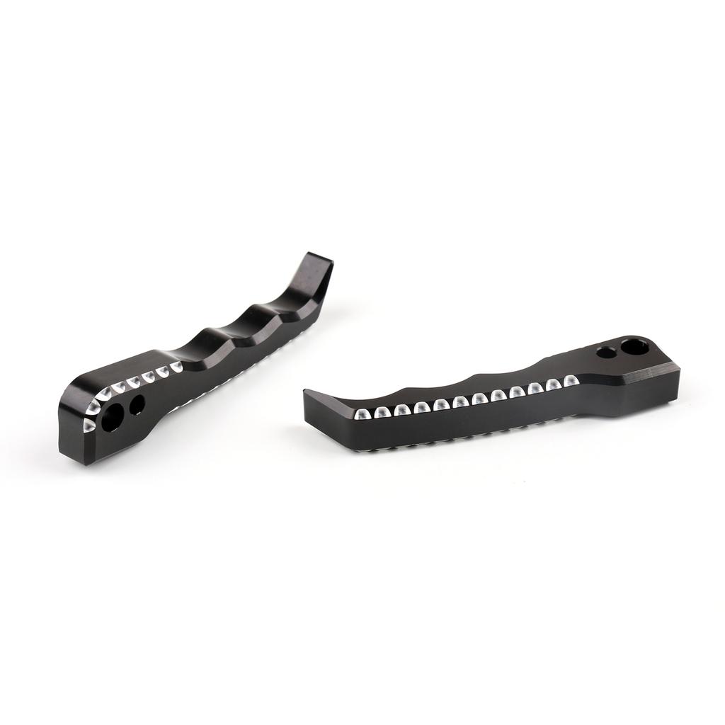 Front + Rear Footrest Foot Pegs For Suzuki GSXR 1300 Hayabusa 2008-2015 Black